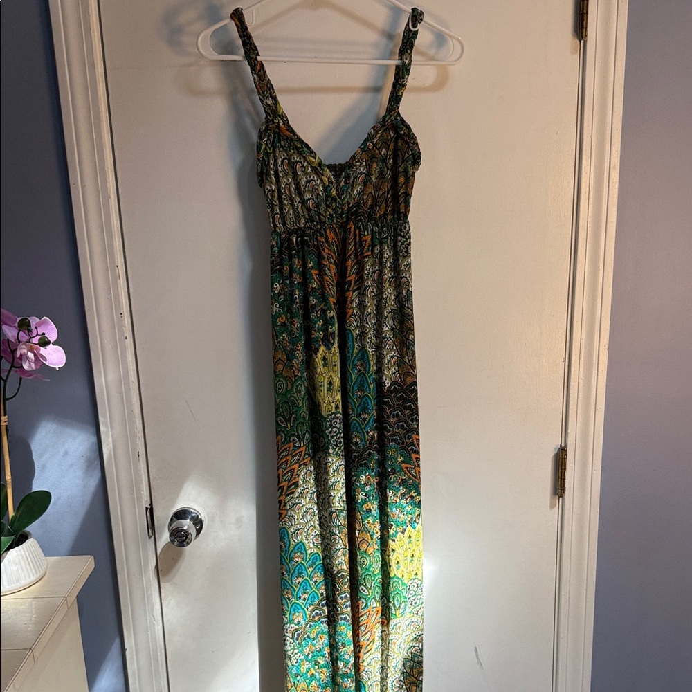 Elegant Multicolor Maxi Dress